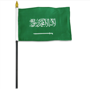 4x6" Saudi Arabia stick flag