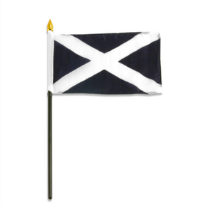 4x6" St. Andrews Cross stick flag