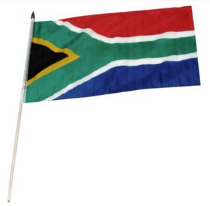 12x18" South Africa stick flag