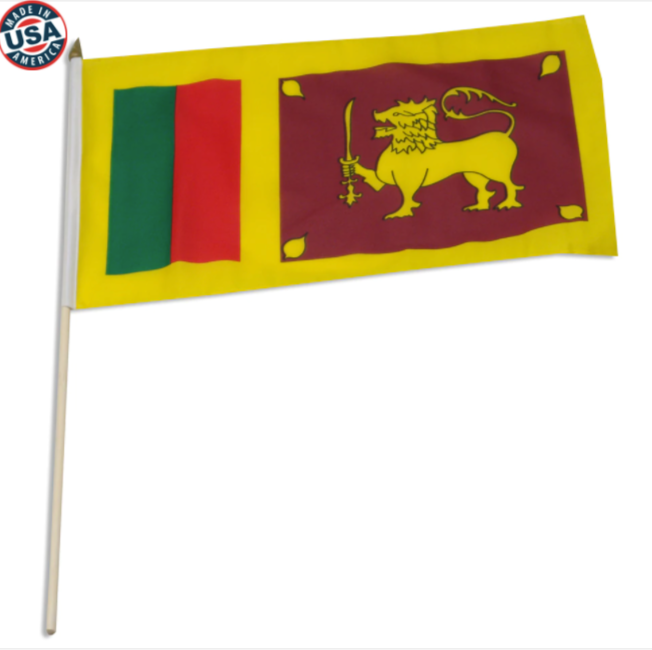 12x18" Sri Lanka stick flag