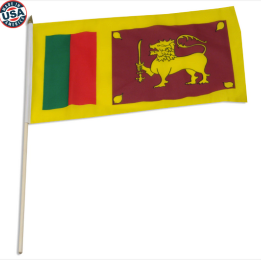 12x18" Sri Lanka stick flag