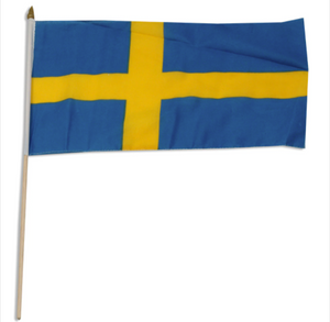 12x18" Sweden stick flag