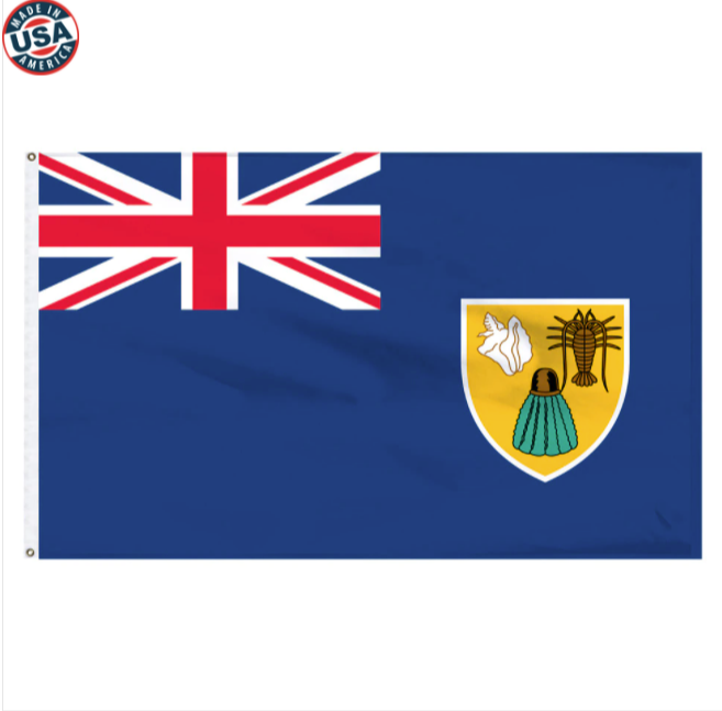 Turks and Caicos Nylon Flag