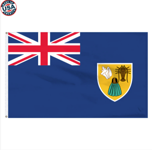 Turks and Caicos Nylon Flag