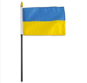 4x6" Ukraine stick flag