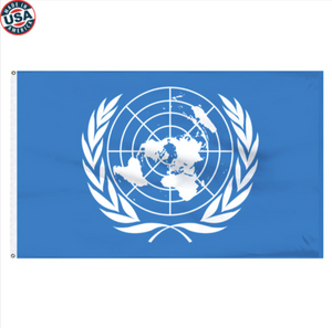 3x5' United Nations stick flag