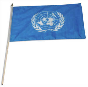 12x18" United Nations stick flag