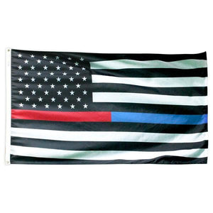 The Red and Blue Line American Flag 3X5 Ft Nylon