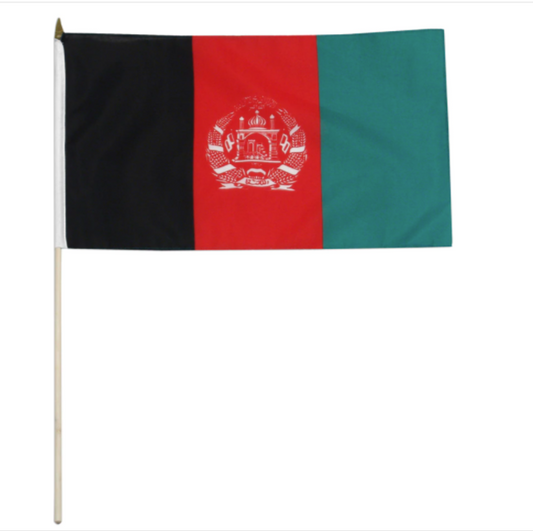 12x18" Afghanistan stick flag