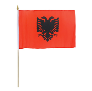 12x18" Albanian stick flag
