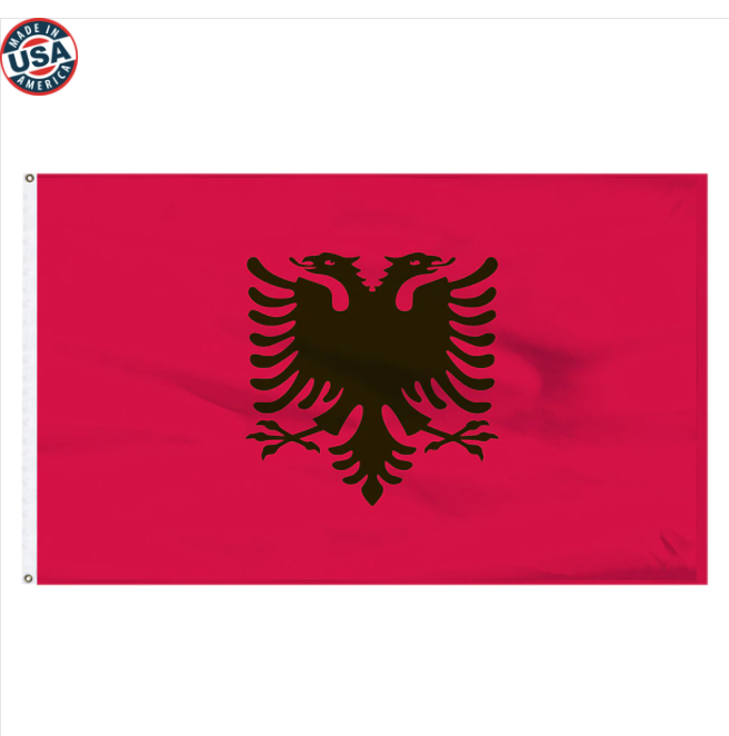 3x5' Albanian Nylon flag