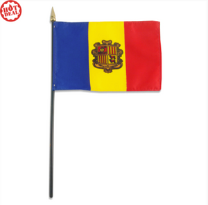 4x6" Andorra stick flag