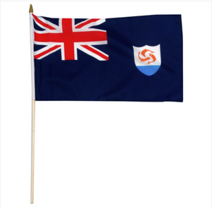 12x18" Anguilla stick flag