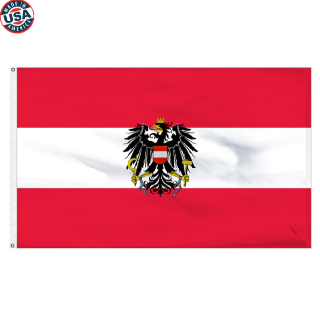 3x5' Austria Nylon flag with seal