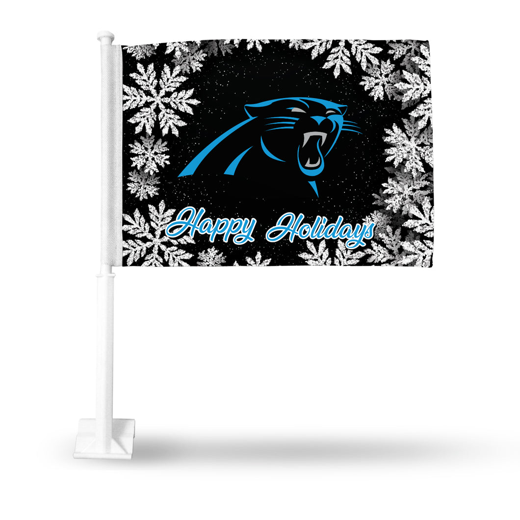 PANTHERS - CR HOLIDAY THEMED CAR FLAG