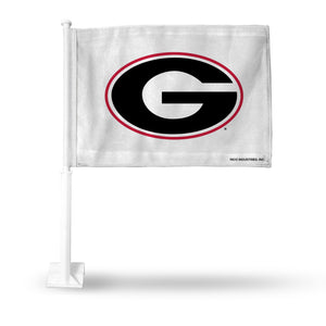 GEORGIA "G" ON WHITE CAR FLAG
