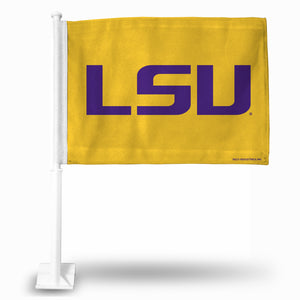 LSU "LSU LOGO" CAR FLAG (YELLOW)