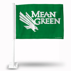 NORTH TEXAS "MEAN GREEN" CAR FLAG