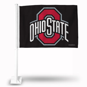 OHIO STATE BLACK CAR FLAG
