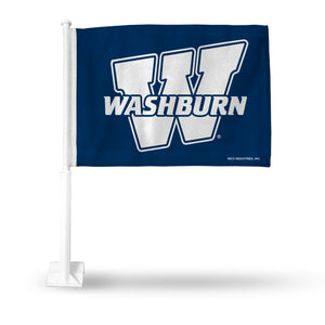 WASHBURN BLUE WITH WHITE W AND WORDMARK CAR FLAG