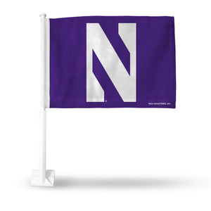 NORTHWESTERN UNIVERSITY CAR FLAG