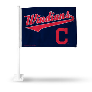 INDIANS "WINDIANS" CAR FLAG