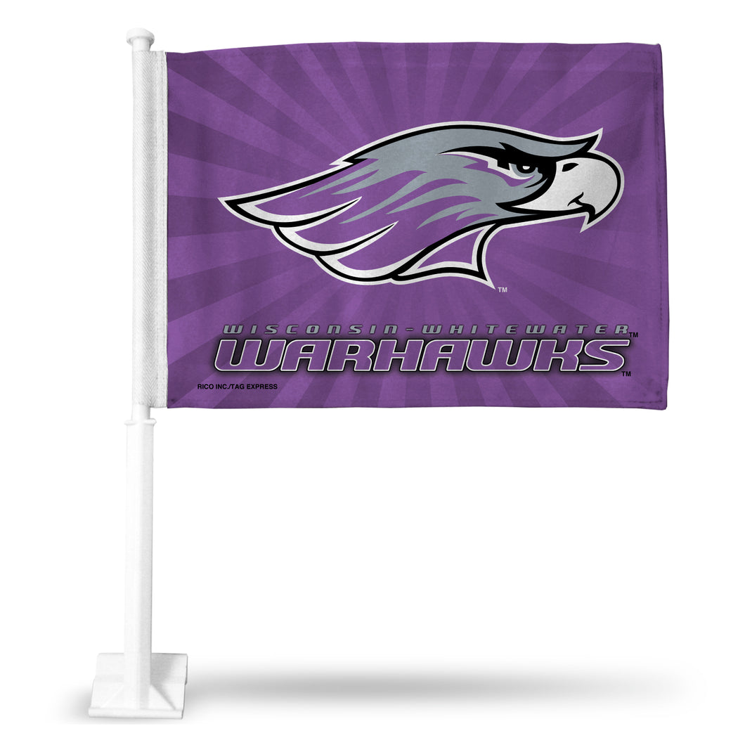 WISCONSIN WHITEWATER CAR FLAG