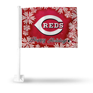 REDS HOLIDAY THEMED CAR FLAG