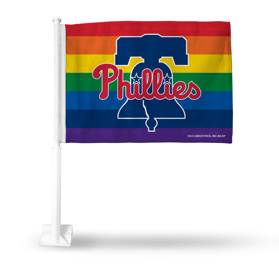 PHILLIES PRIDE CAR FLAG