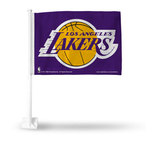 LOS ANGELES LAKERS PURPLE CAR FLAG