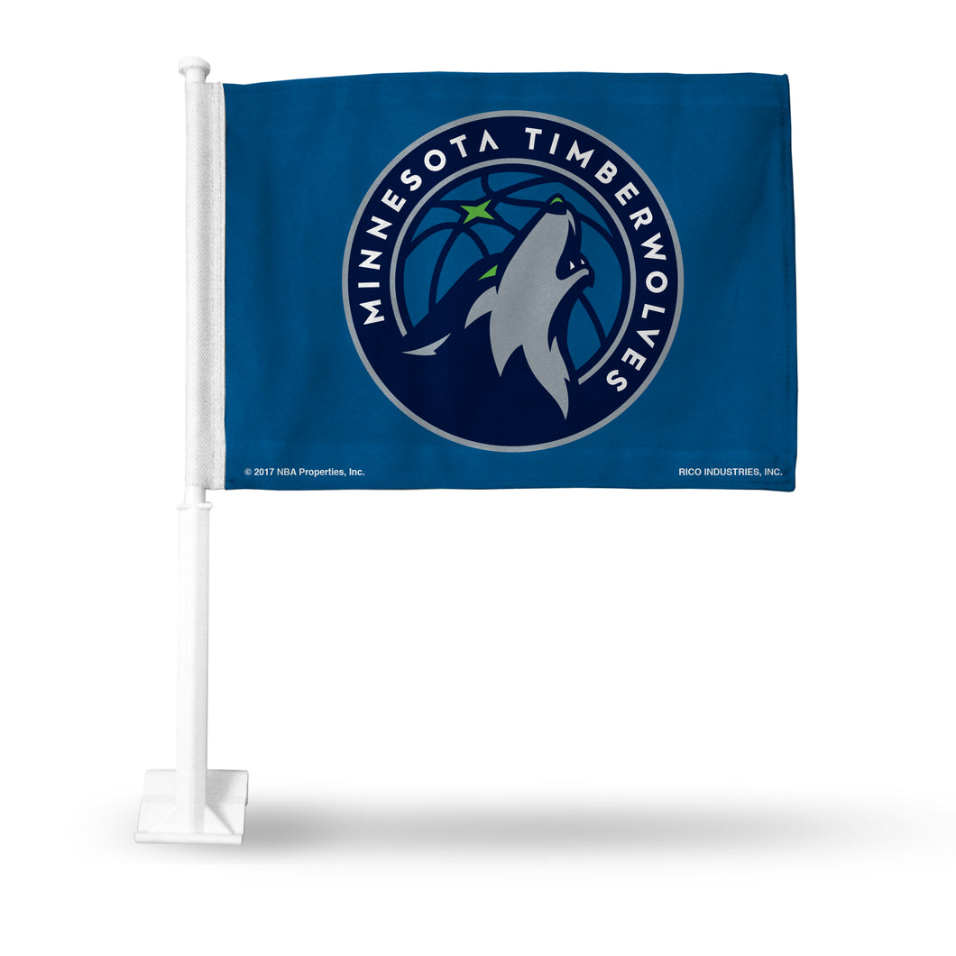 TIMBERWOLVES CAR FLAG