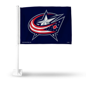 BLUE JACKETS CAR FLAG