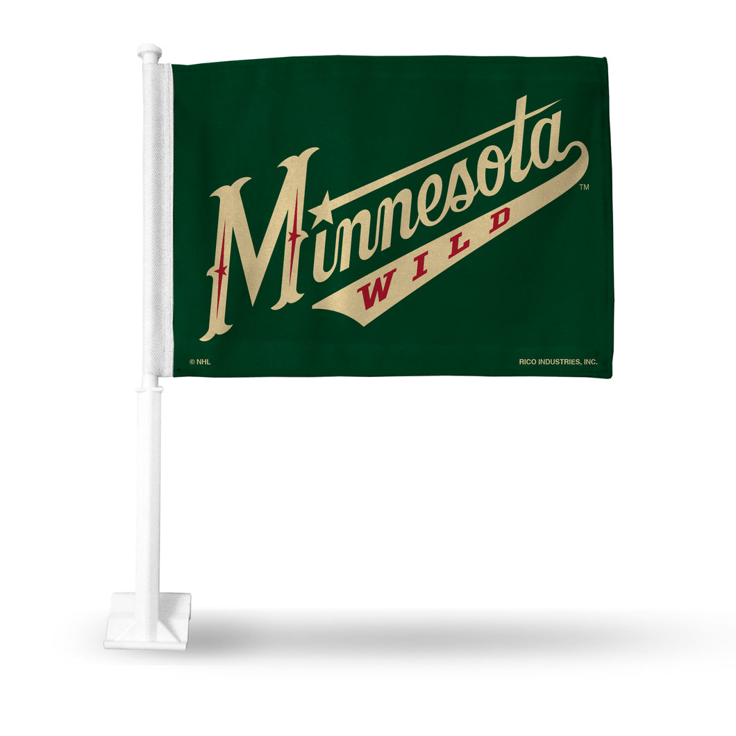 MINNESOTA WILD SECONDARY DESIGN CAR FLAG