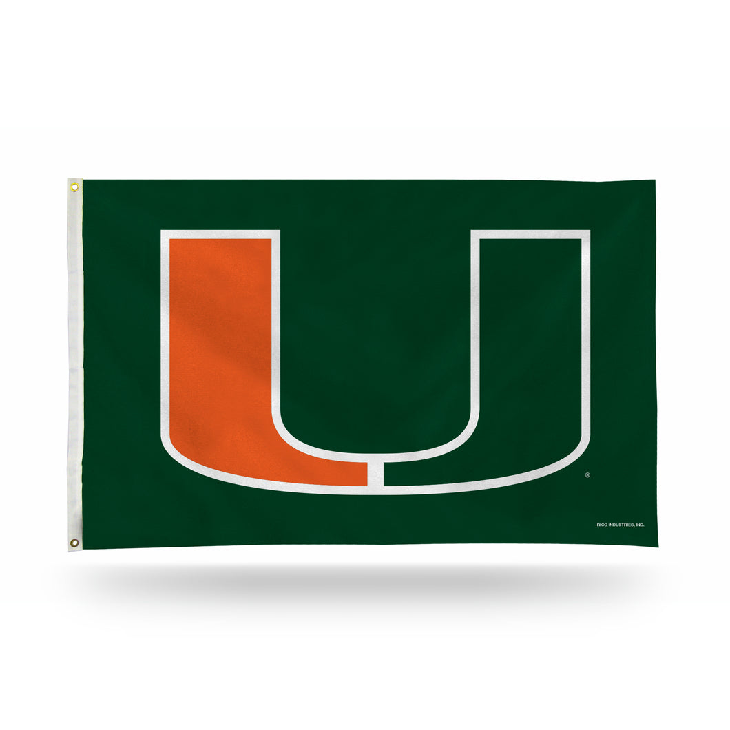 MIAMI HURRICANES BANNER FLAG