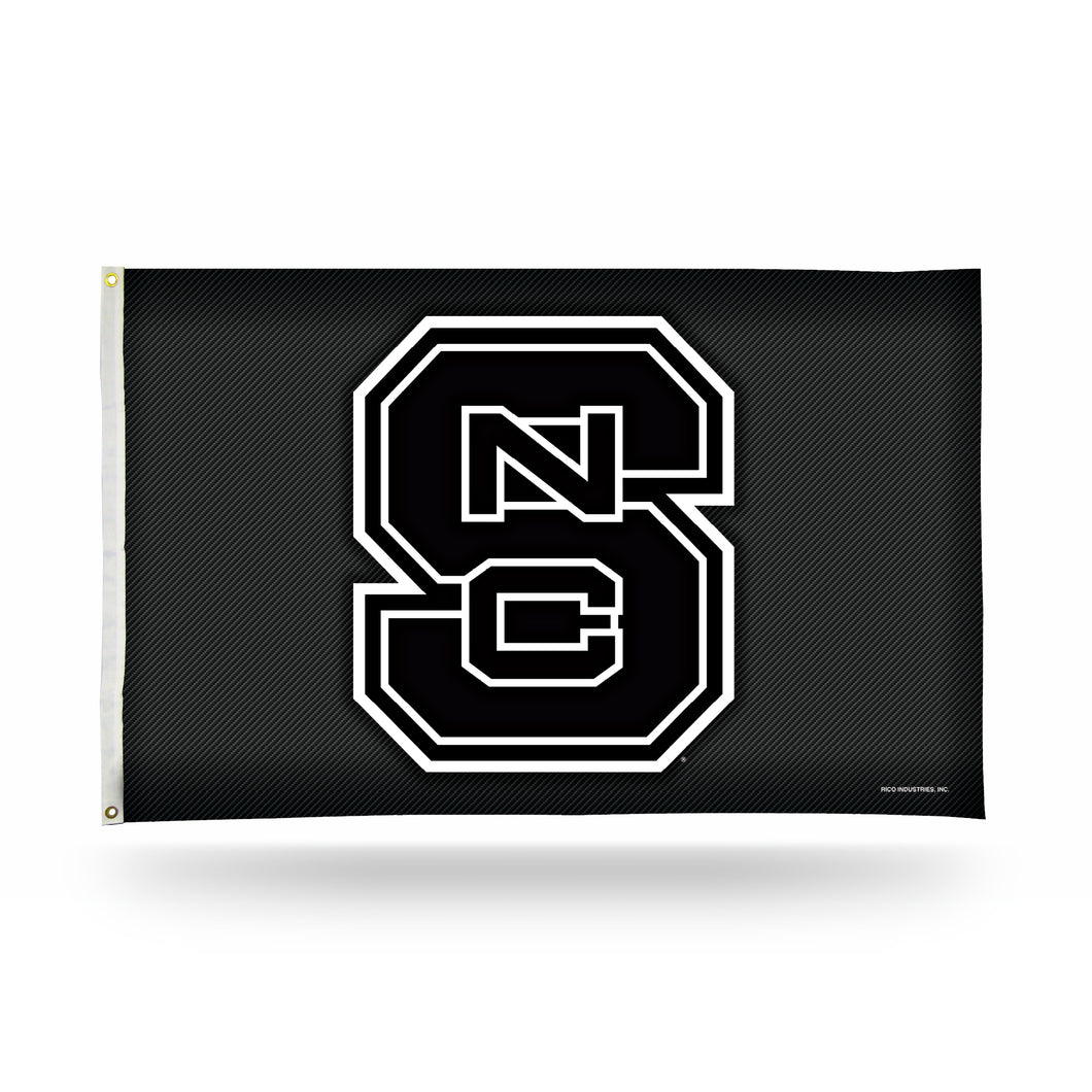 NORTH CAROLINA STATE - CARBON FIBER DESIGN - BANNER FLAG (3X5)