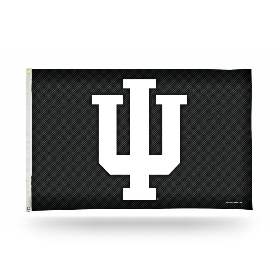 INDIANA UNIVERSITY - CARBON FIBER DESIGN - BANNER FLAG (3X5)