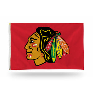 BLACKHAWKS RED BANNER FLAG