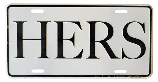 Hers License Plate