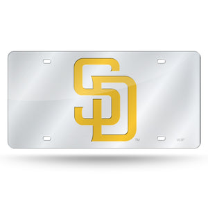 PADRES SILVER LASER CUT TAG