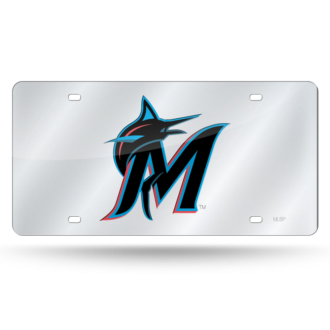 MIAMI MARLINS SILVER LASER TAG