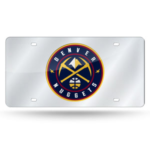 NUGGETS NEW LOGO LASER TAG (SILVER)