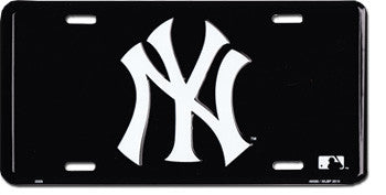 New York Yankees Pinstripe Plastic License Plate