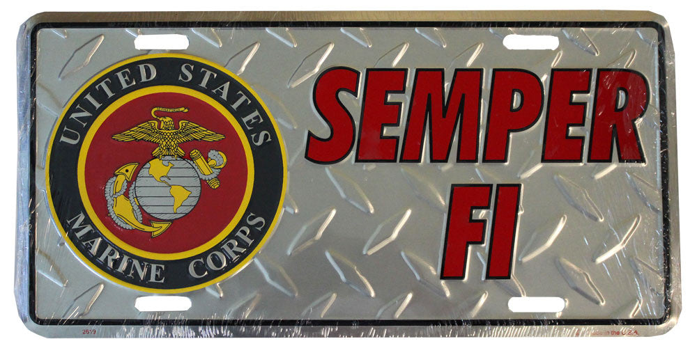 Marines License Plate (Semper Fi)