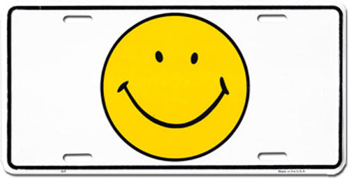 Smiley Face License Plate