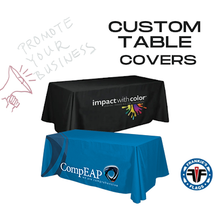 Load image into Gallery viewer, Table Covers With Logo or Custom Design
