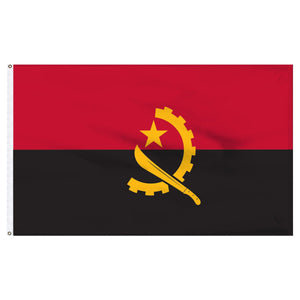 Angola 3x5 Flag