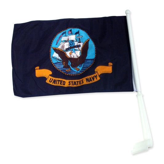 Navy Car Flag