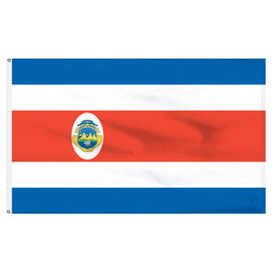 Costa Rica 3x5 Flag With Seal