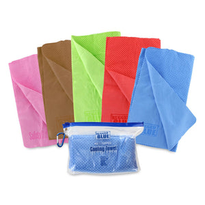 Cooling Towel - Rugged Blue With Carrying Case