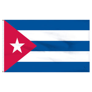 Cuba 3x5 Flag